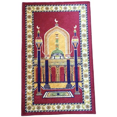 China Anti-Slip Portable Islamic Adult Arabic Sejadah/Prayer Mat for sale