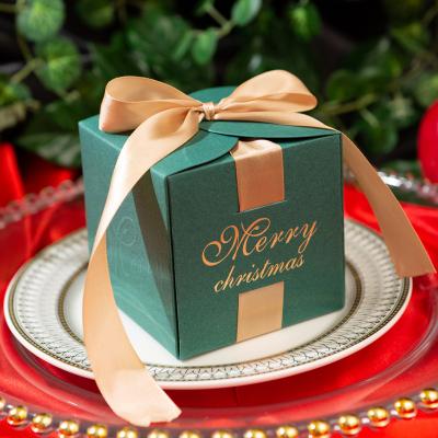 China Recycled Materials Wholesale Empty Luxury Candy Macaroon Christmas Cookie Gift Chocolate Packaging Box For Xmas Gift for sale