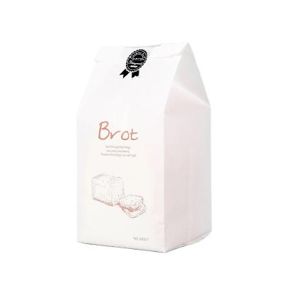 China Recycled Biodegradable White Logo Printed Paper Food Bread Packaging 100% Materials Ustom Packaging Bags Waterproof Paper Food Bag for sale