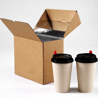 China Wholesale Convenient Recycled Materials Food Delivery Aluminum Heated Coffee Thermal Insulated Pizza Box for sale