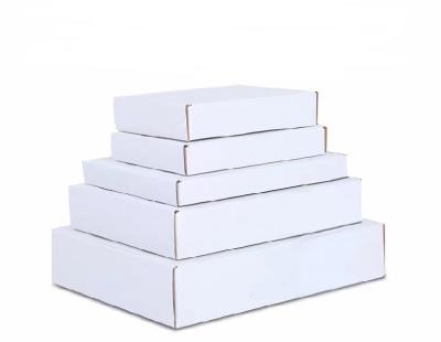 China Wholesale High Quality Recycled Materials Factory Listing White Corrugated Box For Food Packaging Shoes Packing Clothes Packaging for sale