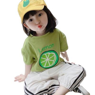 China Fashion New Product Wholesale New Product Cotton Children's Shorts Sleeve Neutral 100% Breathable T-shirt Can Be Customized Logo for sale