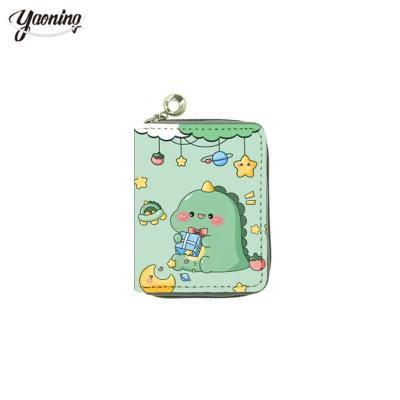 China Fashion England Hot fashion student cartoon custom women girls Multi functional creative dinosaur prints pu leather mini coin purse bag for sale