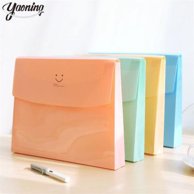 China Office School Stationery Factory price professional Paper Storage stationery 2023 Japan Top Fashion A4 PP colorful expanding pouch file bag for office for sale