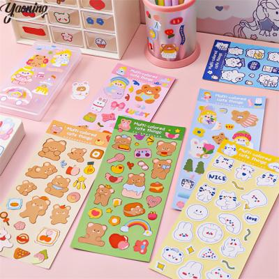 China Cartoon Sticker Free sample Free shipping to Agent Very cheap Mix designs wholesale child diy decorative used cartoon bear design vinyl sticker for sale