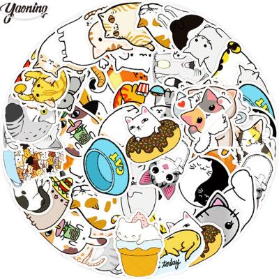 China Decorative Sticker Factory Directly Wholesale Price Amazon 2023 Hot Sale Multi use DIY cartoon cat stationery vinyl stickers bulk for decoration for sale