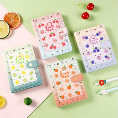 China Printed 2023 Personalized Girls Agenda Wholesale Customizable B6 size Fruit printing handwriting paper Diary Journal notebook planner for sale