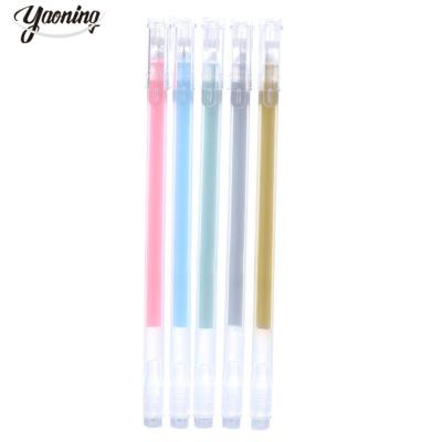 China Glitter free samples mini school office stationery set high end plastic promotional Multi functional Assorted colors glitter liquid pen for sale