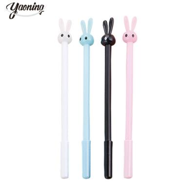 China Normal Canada Hot Selling Test Good unique school writing stationery promotional gift creative rabbit design quicksand gel pen 0.5mm for sale