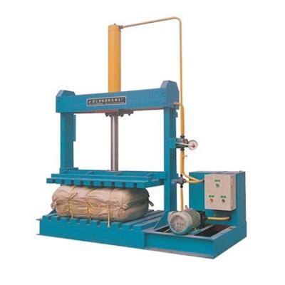 China PP Woven Textile Bag Packing Press Hydraulic Mesh Bag Wrapping Machinery for sale