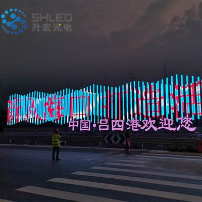 China LANDSCAPE SMD5050 LED Matrix color changing dmx RGB LED visual outdoor linear facade light IP65 for sale