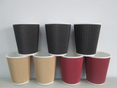 China Disposable hot sale Ripple paper cups for sale