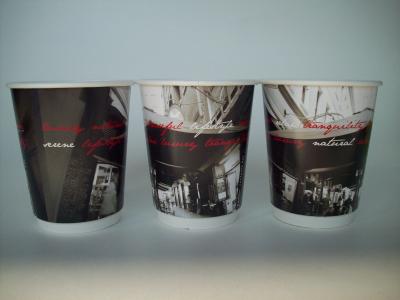 China Eco-friendly double wall PLA  paper coffee cups for sale