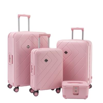 China Custom Wholesale Cheap Lightweight ABS Trolley Travel Large Capacity ABS Hard Shell Hard Case Pc Suitcase Luggage Sets for sale