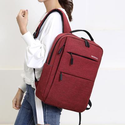 China With USB OMASKA 2020 red mochilas women laptop backpack manufacturer custom business backpack with usb for sale