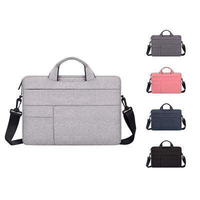 China Durable OMASKA Fashionable Laptop Business Shoulder Promotional Cheap Branded Tote Bags 15 Inch for sale