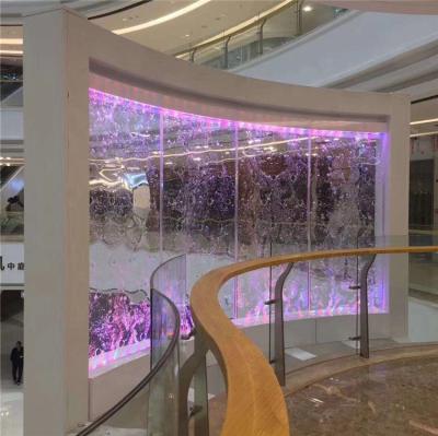 China Contemporary Water Bubble Wall Feature Custom Design Color Changing Hall Partition Wall for sale