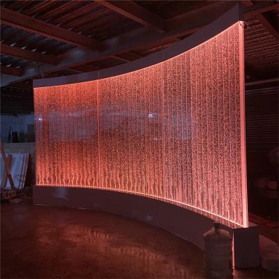 China Modern American Style Office Partition Wall New Soundproof Home Decoration Led Arched Water Bubble Wall for sale