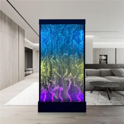 China Europe Home Lobby Screen Wall LED Acrylic Bubble Wall Water Panel Decoration Acrylic Colorful Partition Wall for sale