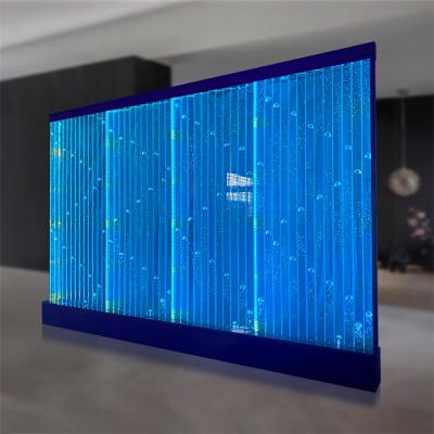 China Contemporary Acrylic Water Led Bubble Screen Feature Wall Digital Bubble Wall For Home Decoration for sale