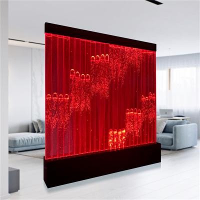 China Europe Led Water Dance Bubble Partition Wall Customized Hot Selling Bubble Fountain Wall for sale