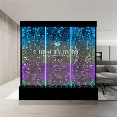 China American Style Restaurant Room Partition Screens Designed By Led Water Bubble Wall for sale