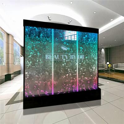 China Contemporary Indoor Decor Customized Indoor Fountains Acrylic Water Bubble Wall Room Divider Panels for sale