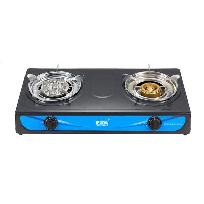 China Modern Fire Strong ISO Factory Cooker Manufacture 2 Burner Cooking Stoves Gas Cooker Stove for sale