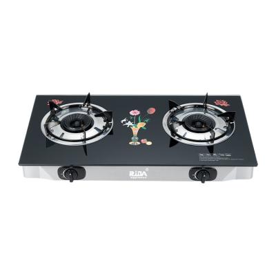 China Customizable Hotel Kitchen Gas Stove Accessories Tempered Glass Stove Cooker Beautiful for sale