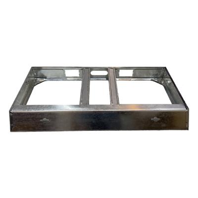 China Hotel Gas Stove Body Parts Gas Stove Glass Burner Galvanized 033mm Chassis for sale