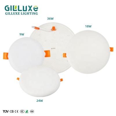 China Wholesale Price SMD 9w 18w 24w 36w Modern Commercial Household Round Square Ceiling Recessed LED Panel Light for sale