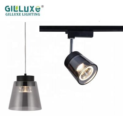 China China Modern Wholesale Aluminum Silver Black Round Store COB 9w 24w LED Commercial Indoor Track Light for sale