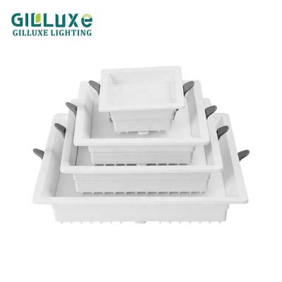 China Modern High Efficiency 6500k LED 7 Lamp 10 12 18 24 36W Anti Glare Indoor Commercial Recessed Ceiling Panel Lights for sale