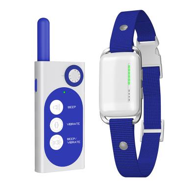 China Plastic Dog Training Collar With Remote Rechargeable Waterproof Dog No Shock Collar 3 Training Modes for sale