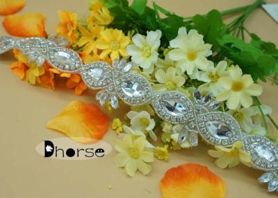 China OEM Bling Bling Crystal Handmade Rhinestone Beaded Trim For Dresses for sale