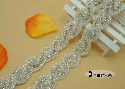 China Sew on Bling Bling Decorative Rhinestone Trim For Wedding Dress for sale