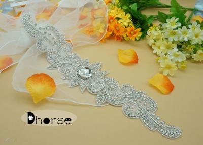 China Crystal Rhinestone Beaded Applique for sale