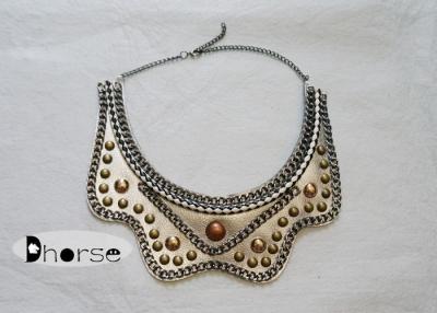 Κίνα Χειροποίητα εκλεκτής ποιότητας Leather Collars de Moda With στηρίγματα 100% προς πώληση