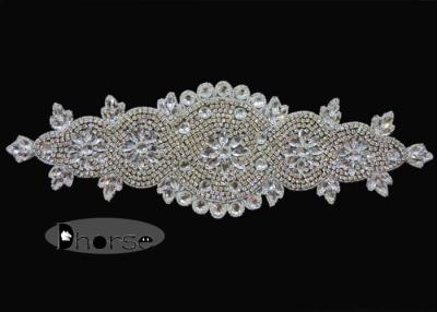 Κίνα Σίδηρος στη νυφική περιποίηση Rhinestone Applique ζωνών για τα γαμήλια φορέματα προς πώληση