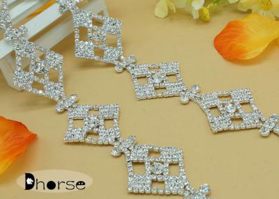 China Clear Crystal Rhinestone Chain Trimming For Wedding Bridal Dresses Decoration for sale