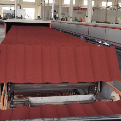 China HUANGJIA Anti-Corrosion Color Stone Coated Metal Roof Tiles for sale