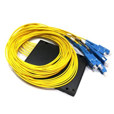 China FTTH FTTH FTTB FTTX Network FTTH Fiber Optic Splitter ABS 1*8 Way Box Shaped SC - 1x8 SC PLC Splitter for sale