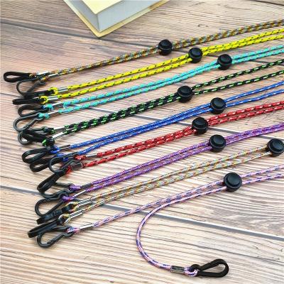 China Adjustable Length Customized Pink Lanyard Glass Face Mask Neck Strap Holder Polyester Adults Kids Camouflage Lanyard Mask Lanyard for sale