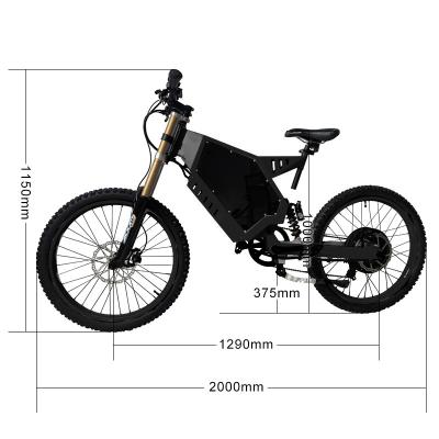 China 72v 8000w Electric Mountain Bike Steel Electric Bike Max Speed ​​120km/h Fat Tire Electric Bicycle for sale