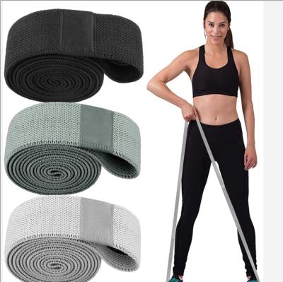 China Wholesale Custom High Elastic Logo Yoga Gym Exercise Booty Hip Fitness Fabric Elastic Resistance Band Set for sale