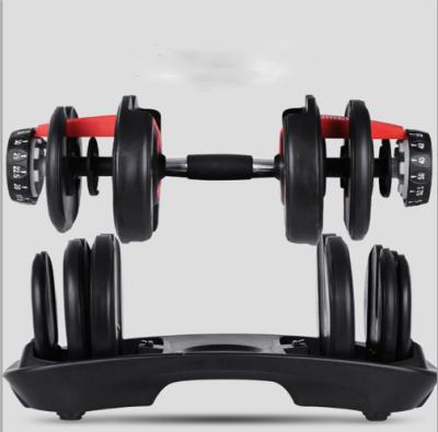 China Adjustable Dumbbells 24kg 40kg 52.5lb 90lb Fithess Family Hot Sellling European and American Adjustable Weight Set for sale