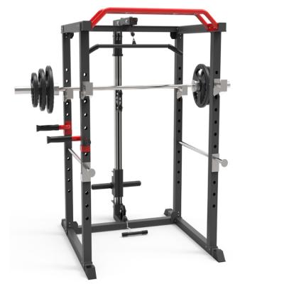 China Safe Heavy Duty Belt Leg Press Attachment Lat Wrapping Jammer Arms Combo Deep Frame Squat Rack for sale