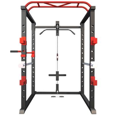 China Safe High Quality Simple Small Bird Barbell Frame Metal Rack Vesta Squat Rack Lat and Pull Trainer for sale