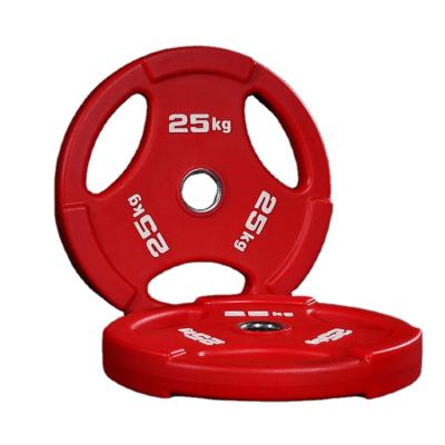 China Cheap Mancuernas De Gym Gym Weight Plate Competition Fitness Plate Bumper Weight Plate Eco-friendly Rubber Cast Iron Bumper Plates for sale