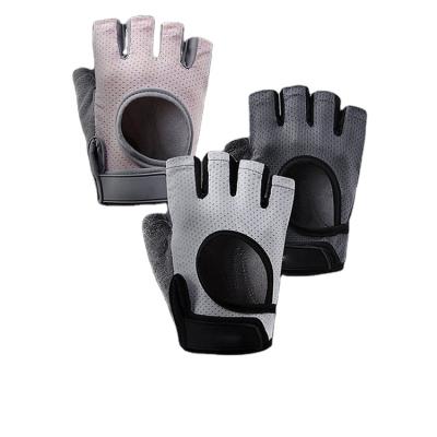 China Non Slip Universal Wrist Guards Polyester Half-Finger Non-Slip Weight Lifting Traction-UPS Exercising Protect Fitness Gloves for sale